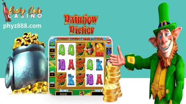 Rainbow Riches video slot has 5-reels and up to 20 paylines. Three different bonus games await! Follow the rainbow to the Road to Riches, Wishing Well and Pots.